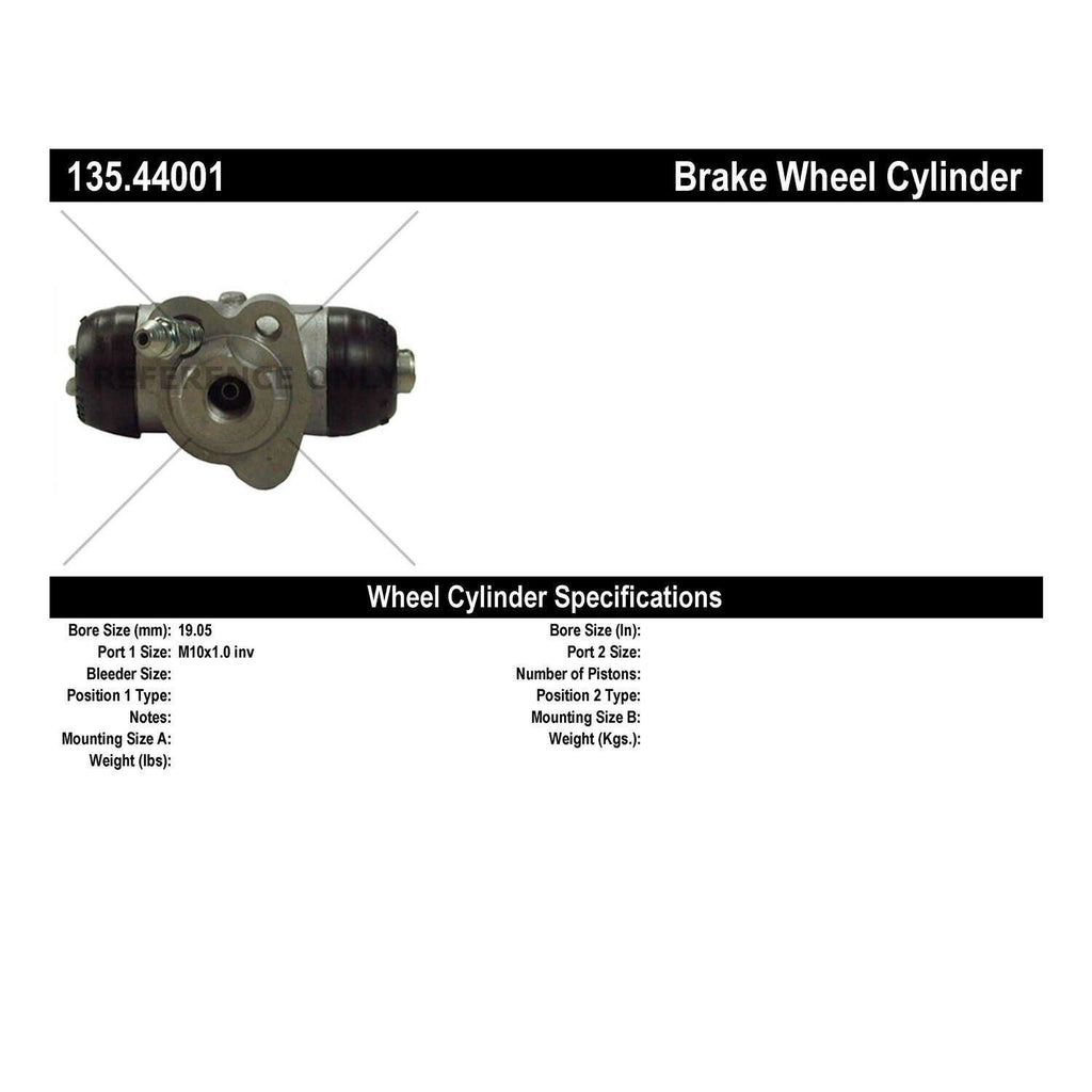 Rear PAIR Centric Drum Brake Wheel Cylinder for 1984-2008 Toyota Corolla (37773)
