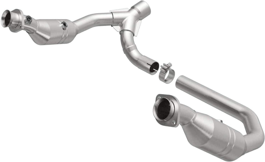 Direct-Fit Catalytic Converter OEM Grade Federal/Epa Compliant 52291 - Stainless Steel 3In Main Piping, 31.375In Overall Length, Pre-Converter & Midbed O2 Sensor - Ram 1500 OEM Replacement