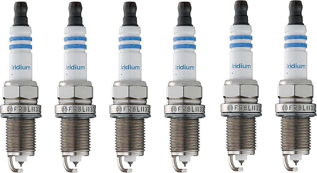 Premium OE Fine Wire Set of 6 Double Iridium Spark Plugs for Acura Honda Mazda