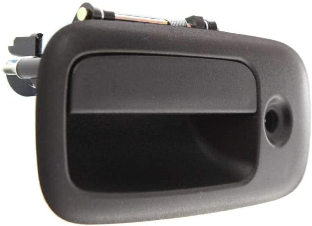 for Chevy Express 3500 Exterior Door Handle Front Driver Side | Textured Black 2003-2009 | with Key Hole | Trim: Base/Ls | GM1310148 | 25989399