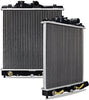 R1290-AT Plastic End-Tank Radiator Compatible with Honda Civic 1992-1998 Silver