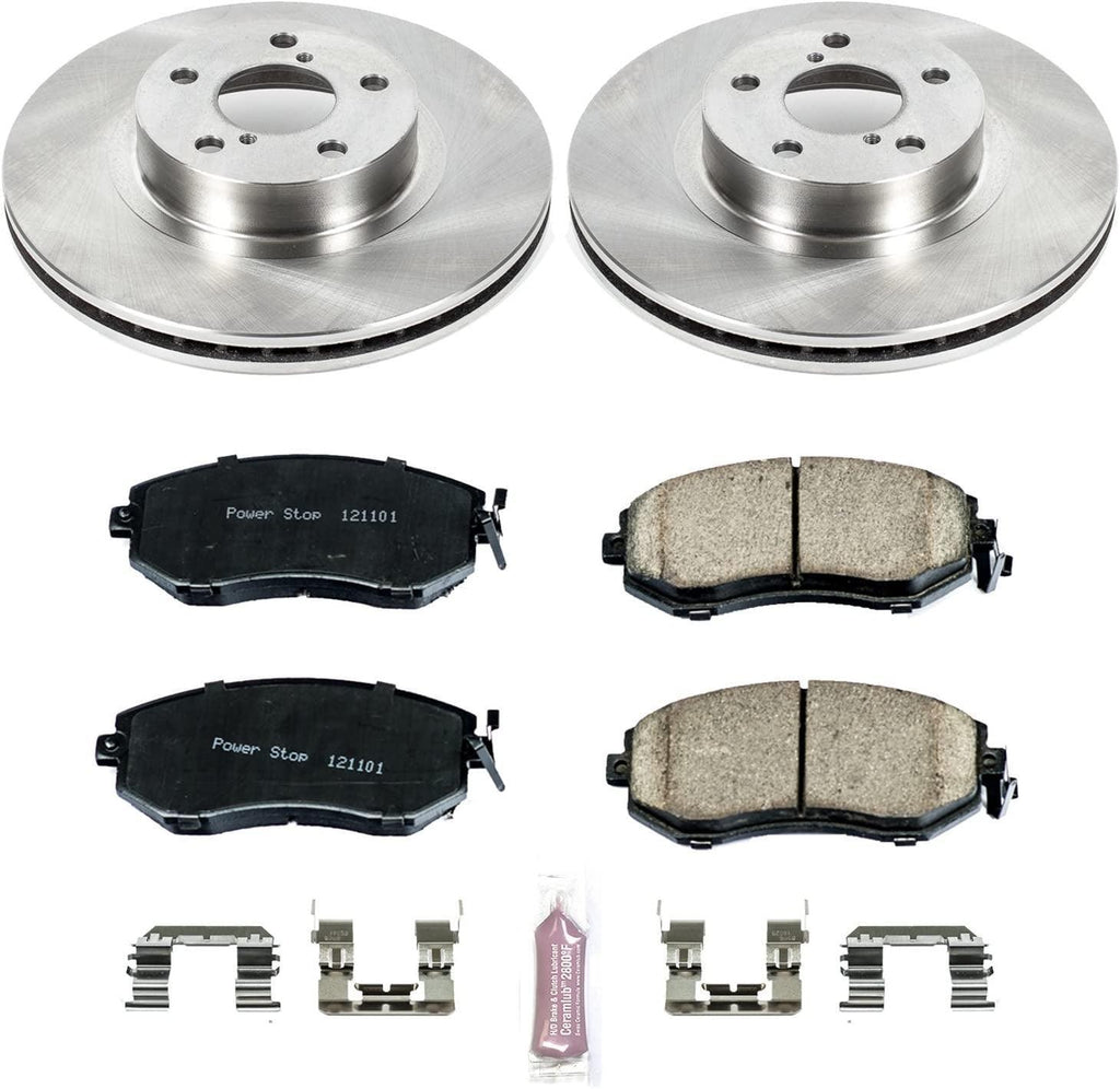 KOE6111 Autospecialty Front Replacement Brake Kit-Oe Brake Rotors & Ceramic Brake Pads