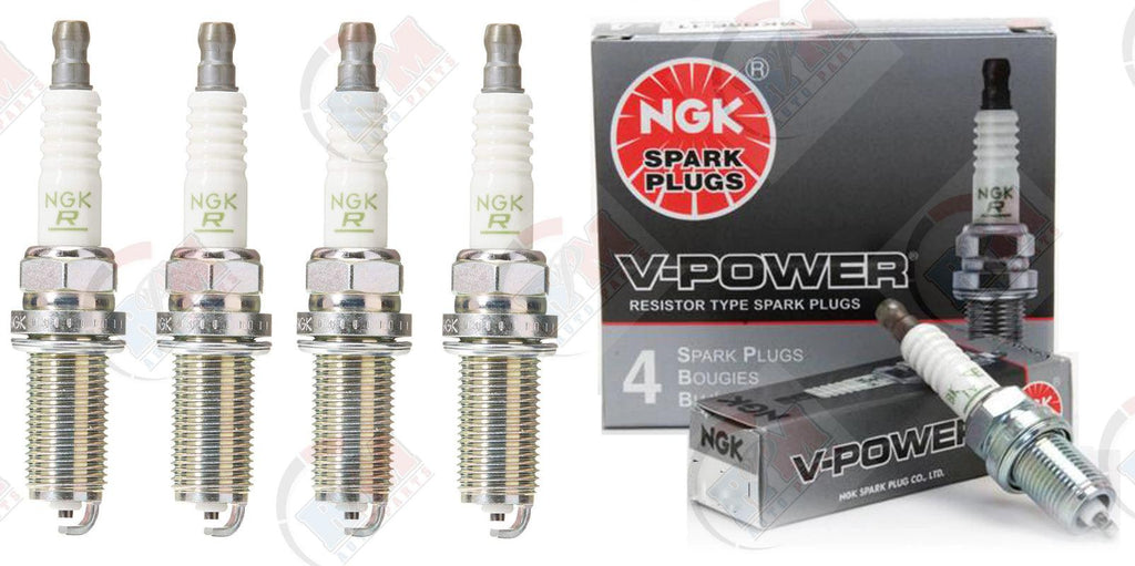NGK "V-POWER" Spark Plugs (Set of 4) for 2000-2006 Nissan Sentra 1.8L 2.5L