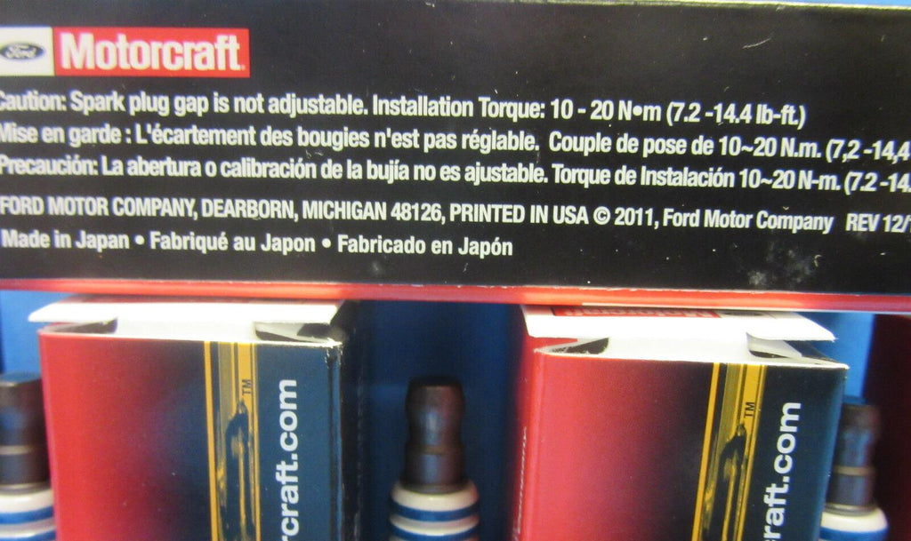 6 Spark Plugs Genuine FORD MOTORCRAFT SP520 OEM CYFS12F5 Platinum 3.5 3.7 V6