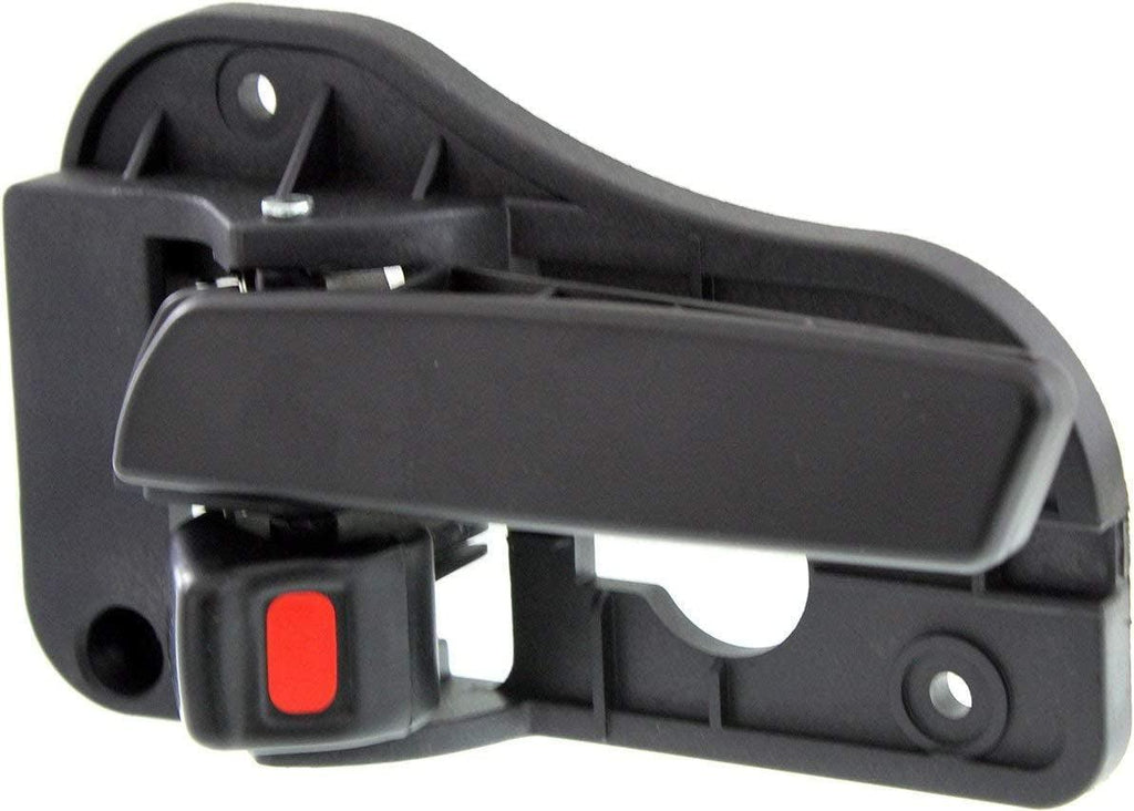 Interior Door Handles Compatible with Rondo 07-12 Set of 2 Front or Rear Left and Right Side Plastic Black W/Door Lock Button