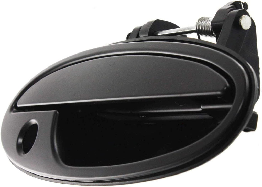 Front Exterior Door Handle Set of 4 Compatible with 1997-1999 Buick Riviera, Fits 1997-1999 Oldsmobile Aurora Smooth Black Driver and Passenger Side