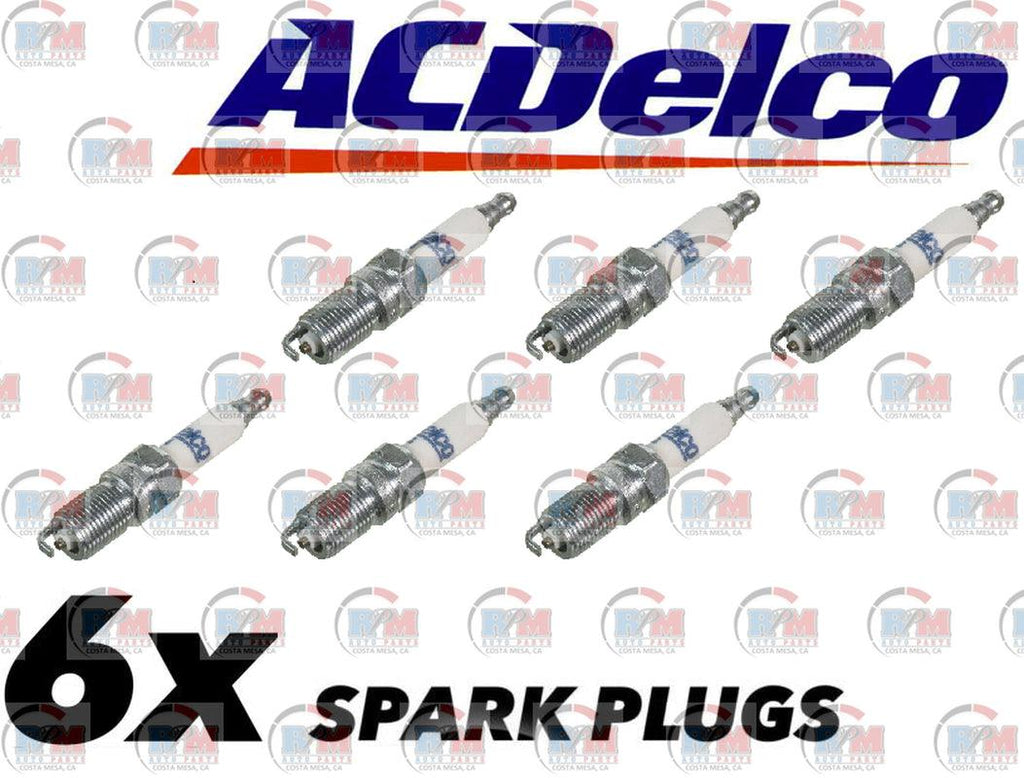 Set of 6 Spark Plugs Acdelco for Buick Chevy GMC Isuzu Oldsmobile Pontiac V6