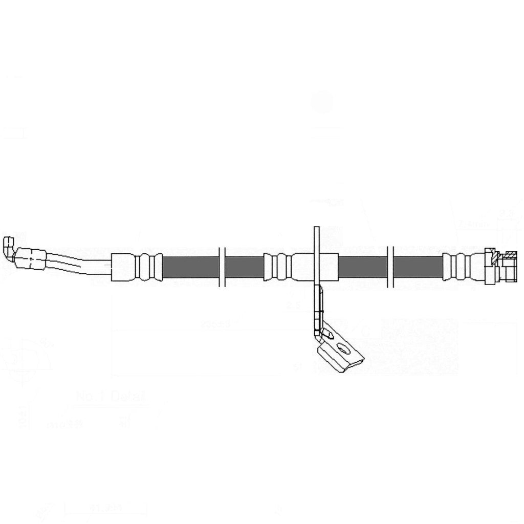 Centric Brake Hydraulic Hose for 09-10 Hyundai Sonata 150.51090
