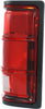 Tail Light Lens and Housing Compatible with 1987-1996 Dodge Dakota Black Trim, from 11-2-1987, Set of 2, Driver and Passenger Side Clear & Red Lens