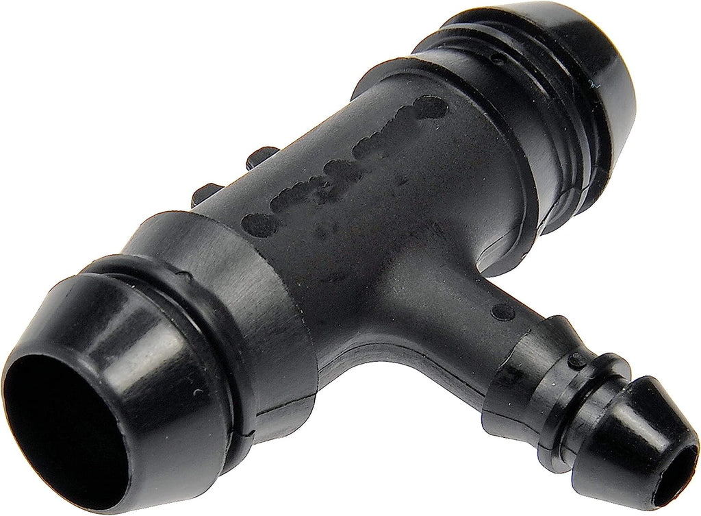 Dorman 800-578 5/8 In. Heater Hose Connector, Tee 90 to 5/8 In. Barbed, 2 Pack, Black