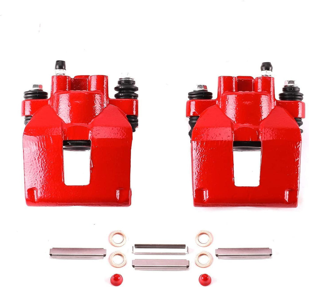 Rear S4604 Pair of High-Temp Red Powder Coated Calipers