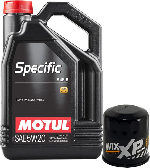 5L Newparts SPECIFIC 948B 5W20 Filter Motor Oil Change Kit API SN