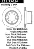 Centric Rear Disc Brake Rotor for 1987-1989 944 (121.37026)