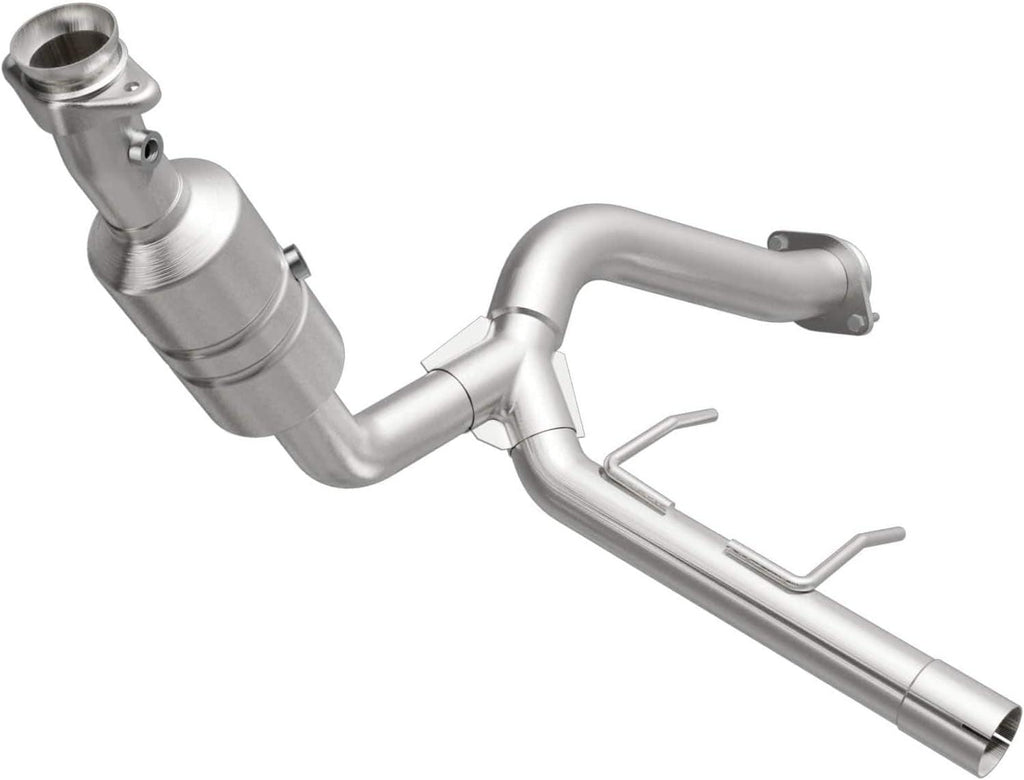 Direct-Fit Catalytic Converter OEM Grade Federal/Epa Compliant 52418 - Stainless Steel 3In Main Piping, 39.5In Overall Length, Pre-Converter & Midbed O2 Sensor - Domestic SUV OEM Replacement