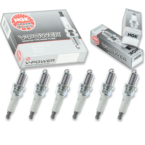 6 Pc 6 X NGK V-Power Plug Spark Plugs 4644 BKR7E 4644 BKR7E Tune up Kit Set Lw