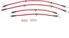 BH00017 Stainless Steel Brake Hose Kit- Front & Rear