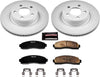 CRK1923 Coated Brake Rotor & Ceramic Brake Pads- Front