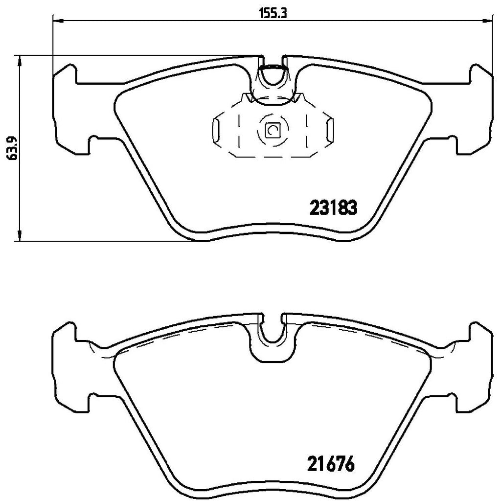 Brembo Front Disc Brake Pad Set for BMW (P06043)