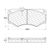 Centric Front Disc Brake Pad for G550, G65 AMG, G500, G55 AMG (104.09270)