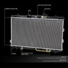 OEM-RA-2784 OE Style Radiator Compatible with 04-09 Spectra 2.0L/05-09 Spectra5 2.0L,26-5/16" W X 14-3/4" H X 5/8" D,1-5/16" Inlet / 1-5/16" Outlet