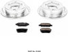 K1202 Rear Z23 Carbon Fiber Brake Pads with Drilled & Slotted Brake Rotors Kit