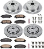 Power Stop KOE4129 Autospecialty Front and Rear Replacement Brake Kit-Oe Brake Rotors & Ceramic Brake Pads