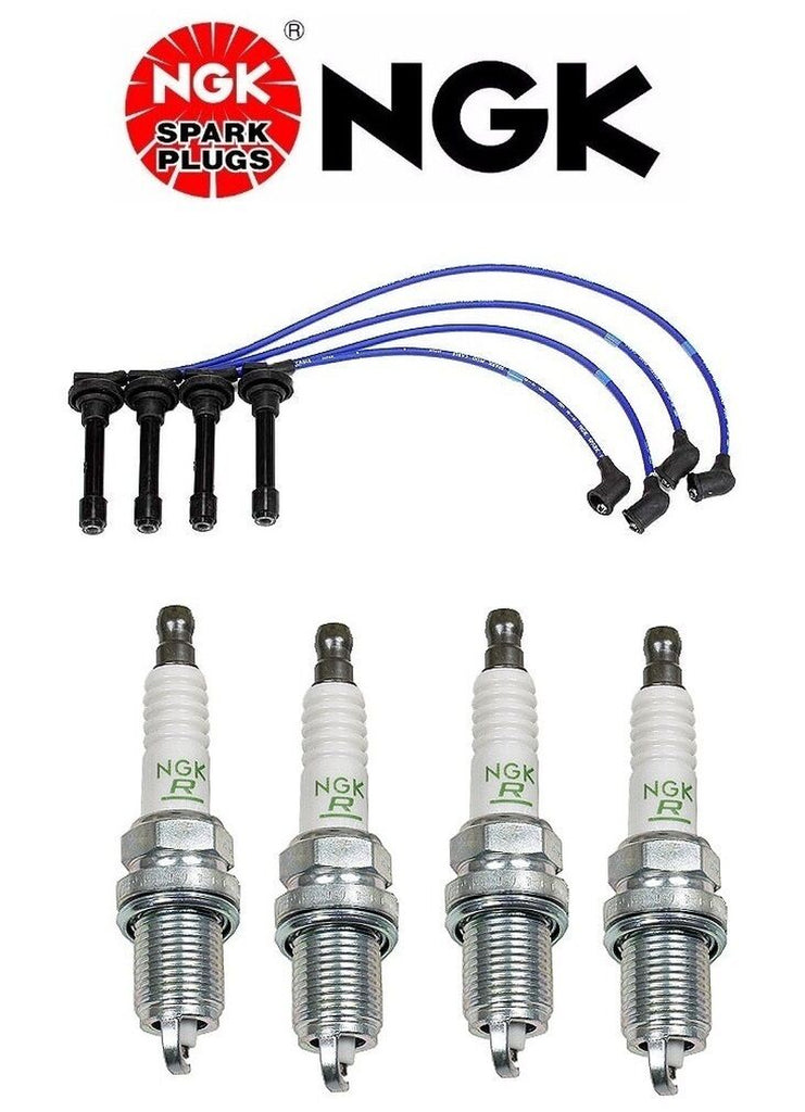 NGK HE82 High Performance Spark Plug Wire Set & 4-Pieces NGK ZFR5F11 Spark Plugs