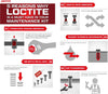 LOCTITE 262 Threadlocker for Automotive: High-Strength, Oil Tolerant, High-Temp, Anaerobic, Permanent, Works on All Metals | Red, 6 Ml Tube (PN: 37420 - 487231)