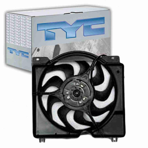 Dual Radiator & Condenser Fan Assembly Compatible with Jeep Cherokee 4.0L L6 1997-2001