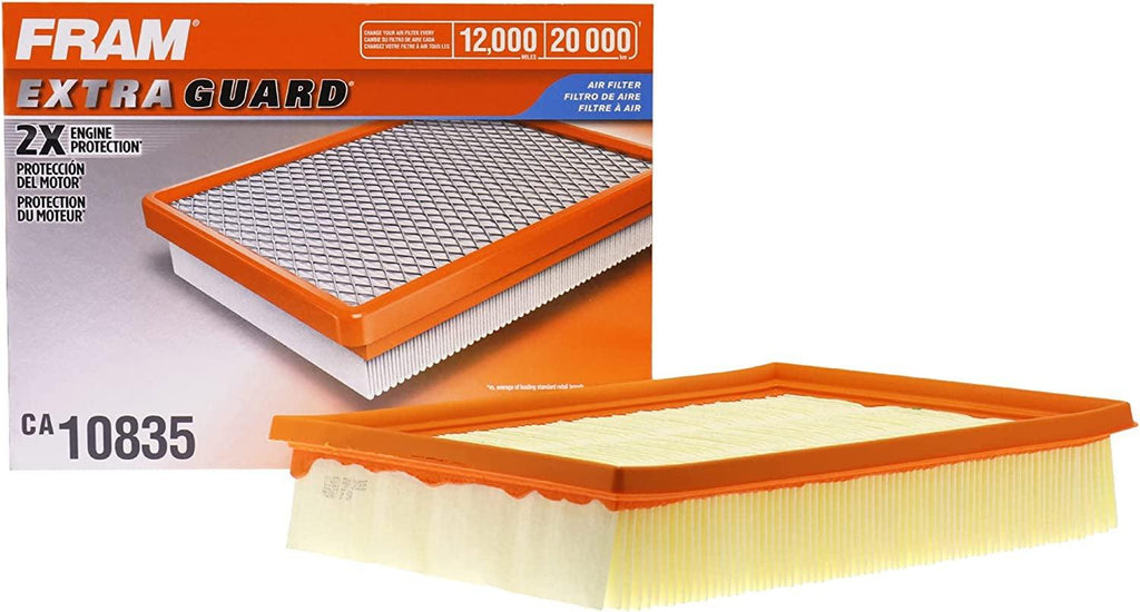 Extra Guard CA10835 Replacement Engine Air Filter for Select Lexus and Toyota Models, Provides up to 12 Months or 12,000 Miles Filter Protection