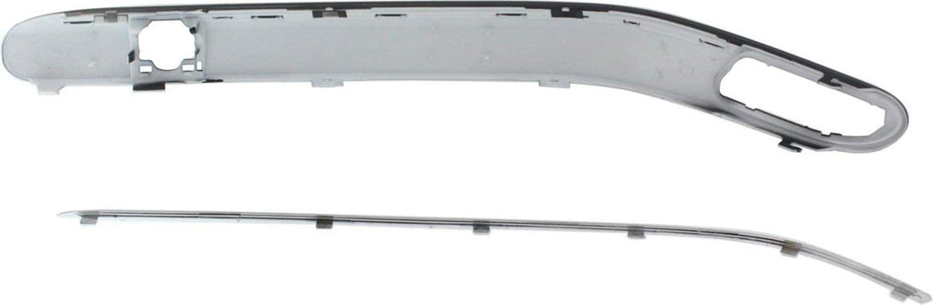 Front, Driver and Passenger Side Bumper Trim Compatible with 2001-2005 Mercedes Benz C240, 2001-2005 C320, 2002-2004 C32 AMG and 2003-2007 C230 Primed - MB1059104, MB1058104