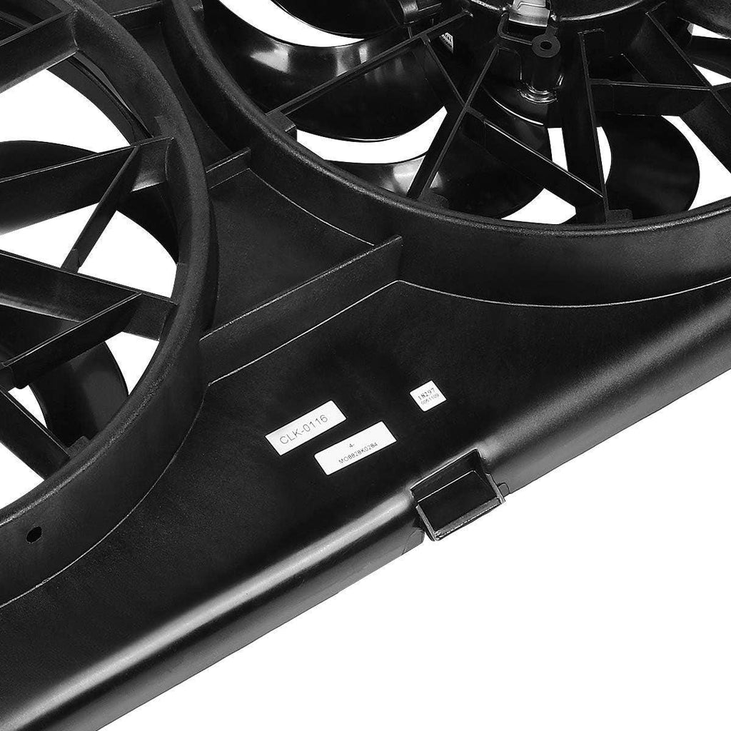 OEM-RF-0065 Factory Style Radiator Cooling Fan Assembly Cooling Efficiency Improved Direct Replacement [Compatible with 01-06 Sebring / 01-06 Stratus/Convertible]