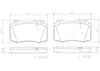 Brembo Front Disc Brake Pad Set for Mercedes-Benz (P50053N)