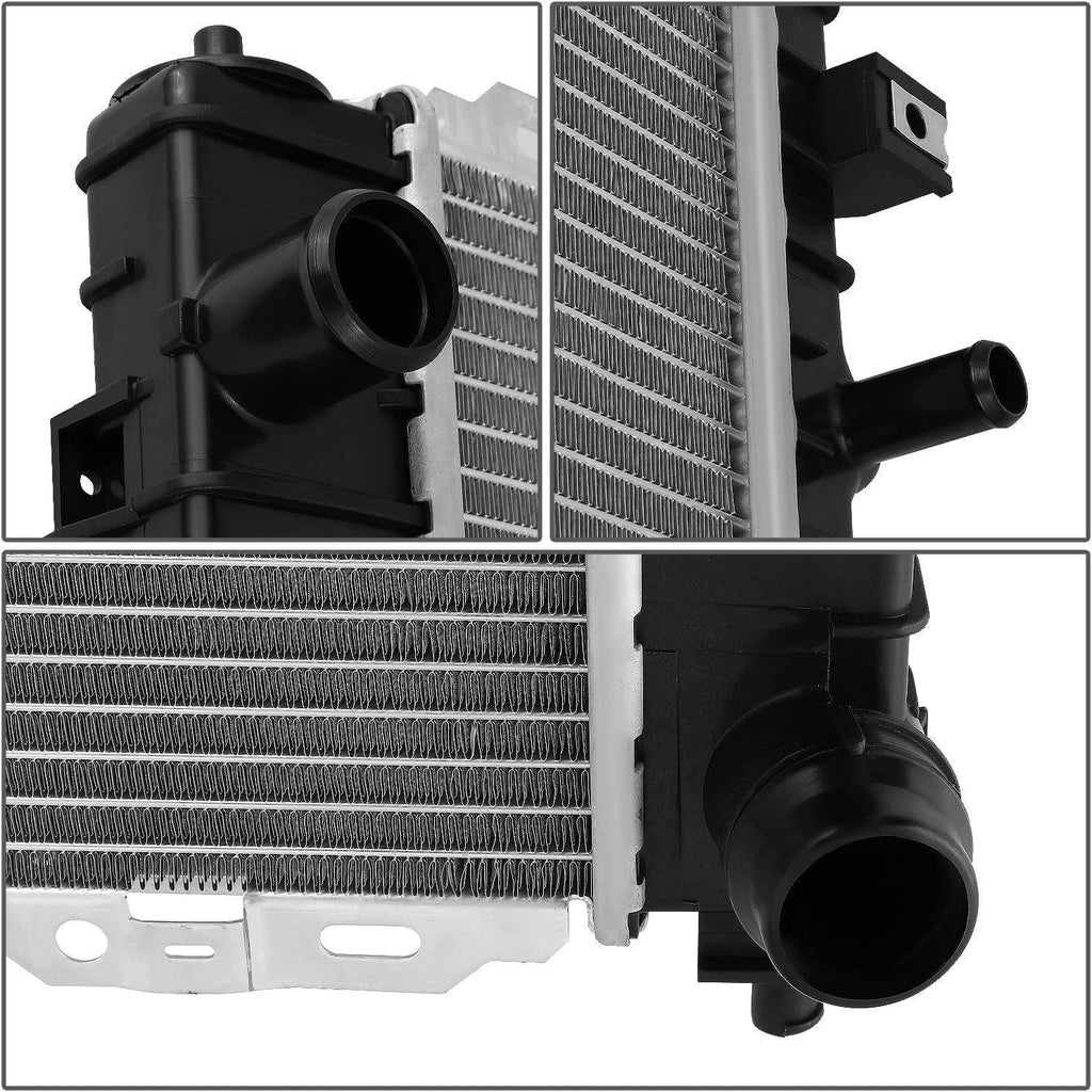 OEM-RA-13209 1-Row Aluminum Core Radiator Compatible with 09-12 Escape / 09-10 Tribute,27-9/16" W X 18-1/16" H X 5/8" D,1-1/4" Inlet / 1-1/2" Outlet