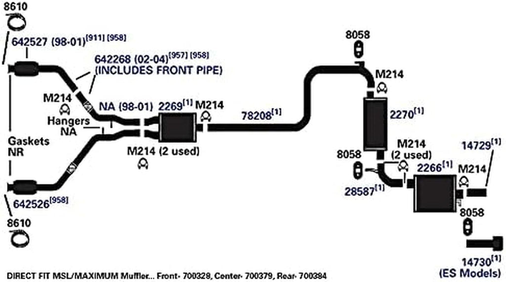 AP Exhaust 700328 Muffler (- Msl Maximum)