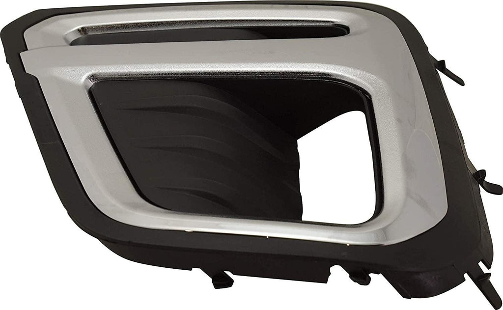 Front Fog Lamp Molding Compatible with 2019-2020 Subaru Forester Driver Side Black with Chrome Trim Premier/Touring Models
