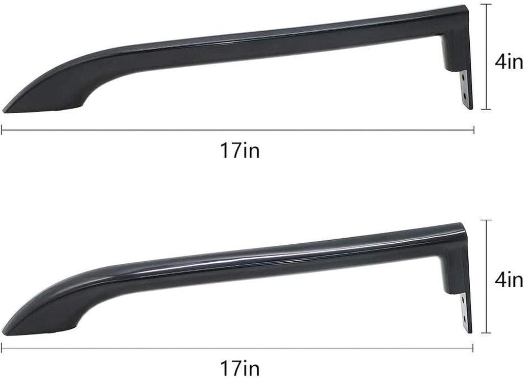 Romalon 5304506471 Refrigerator Door Handle Set Black Replaces 5304504510 5304504509 5304486361 AP6036332 242059506 242059503 Fits CFTR1826LM0 FFHI1817LB8 FFTR1514QB0 LFHI2126LB0