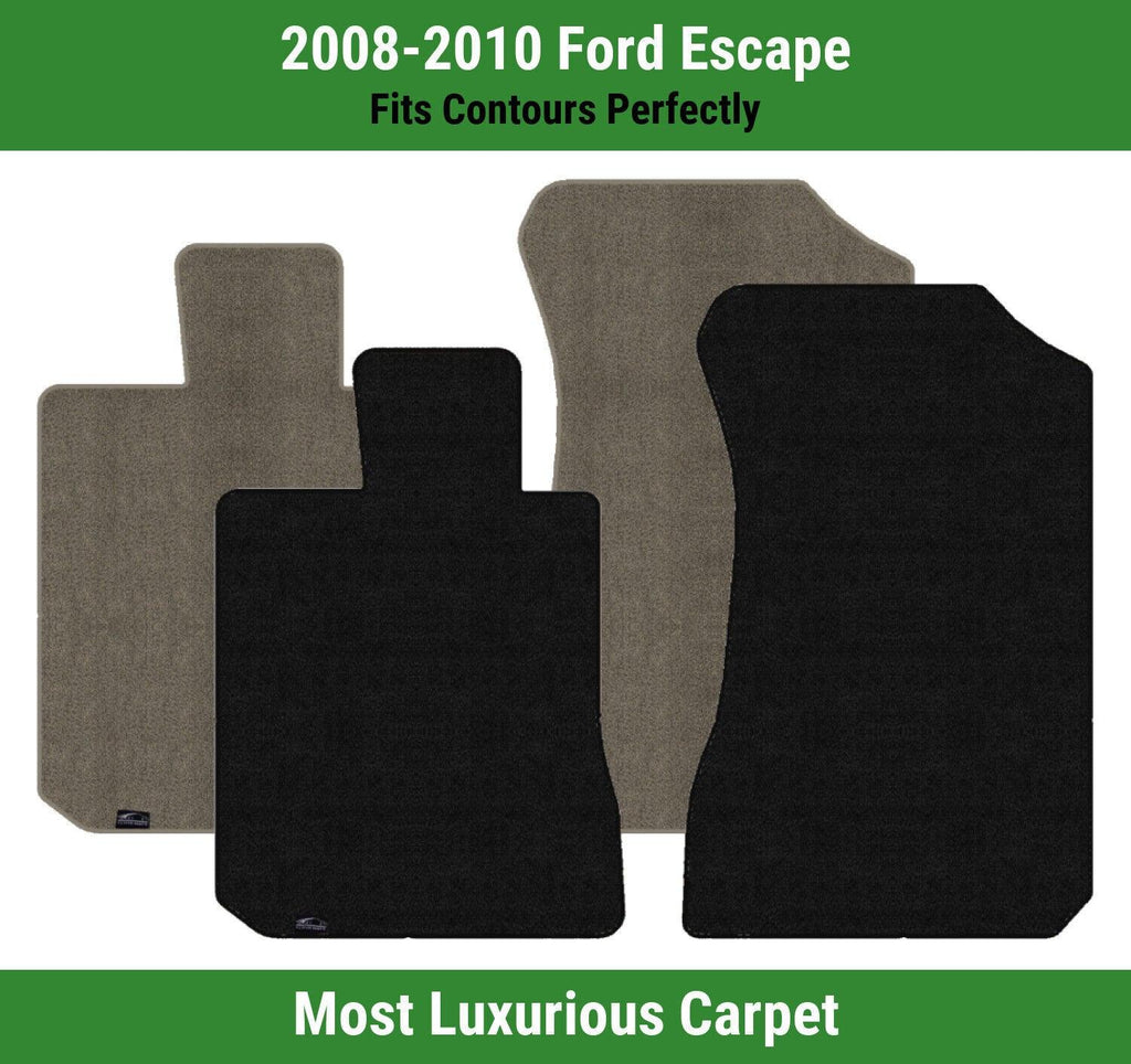 Lloyd Luxe Front Row Carpet Mats for 2008-2010 Ford Escape