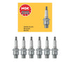 NGK Non-Resistor Spark Plug Set 6PCS. 1978-2002 for Mariner/ Mercury 6431 BU8H