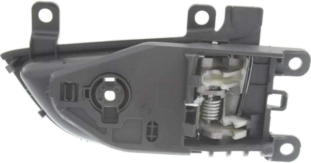 for Hyundai Elantra Interior Door Handle Front, Driver Side Black Bezel with Beige Lever (2011-2016) | with Door Lock Button| Trim:All Submodels