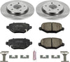 KOE6544 Autospecialty Rear Replacement Brake Kit-Oe Brake Rotors & Ceramic Brake Pads