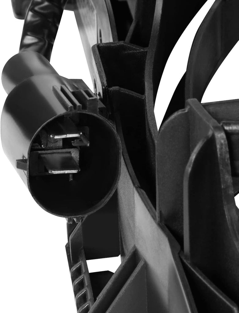 Factory Style Radiator Cooling Fan Assembly Compatible with 10-16 Porsche Panamera 4.8L,OEM-RF-0363
