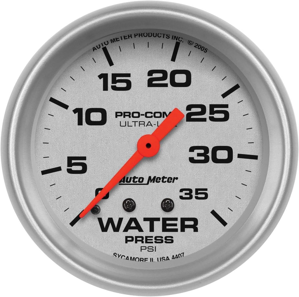 4407 Ultra-Lite Mechanical Water Pressure Gauge,2.625 In.