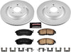 CRK241 Coated Brake Rotor & Ceramic Brake Pads- Front