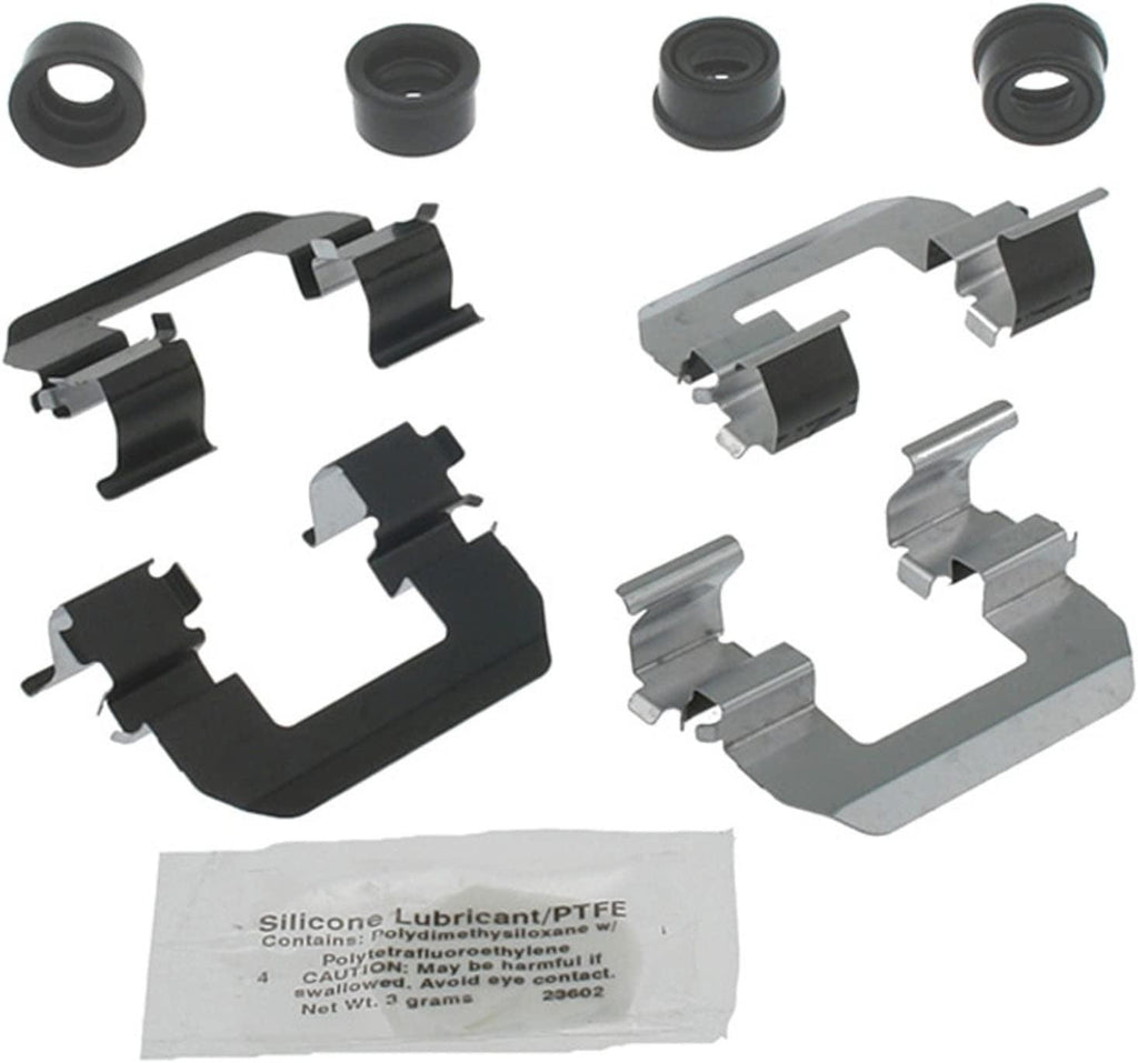 Gold 18K1883X Front Disc Brake Caliper Hardware Kit with Clips and Bushings