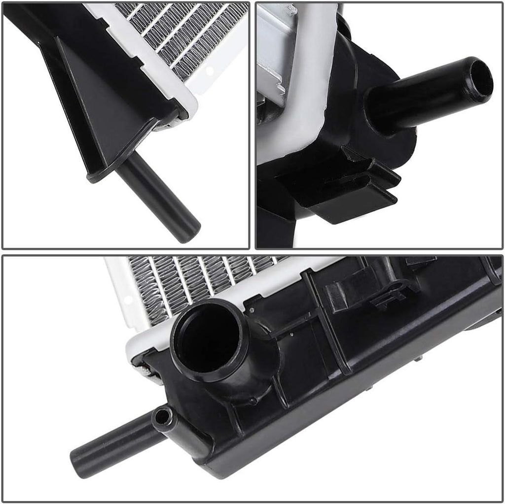 OEM-RA-2622 1-Row OE Style Aluminum Cooling Radiator Replacement Compatible with 02-08 Jaguar X-Type AT, 24-5/16" W X 16-15/16" H X 1-1/4" D, 1-1/2" Inlet, 1-1/2" Outlet
