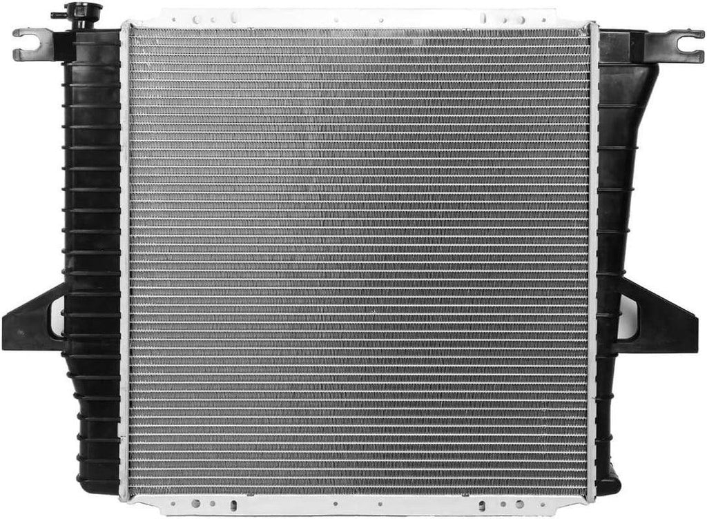 OEM-RA-2172 OE Style Aluminum Cooling Radiator Replacement Compatible with 98-01 Mazda B2500 / 98-01 Ranger 2.5L AT, 20" W X 21-1/8" H X 1" D, 1-1/2" Inlet, 1-1/2" Outlet