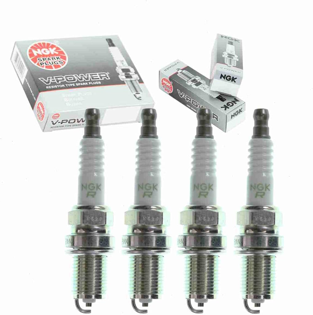 4 Pc NGK V-Power Spark Plugs Compatible with Acura Integra 1.8L L4 1990-1991