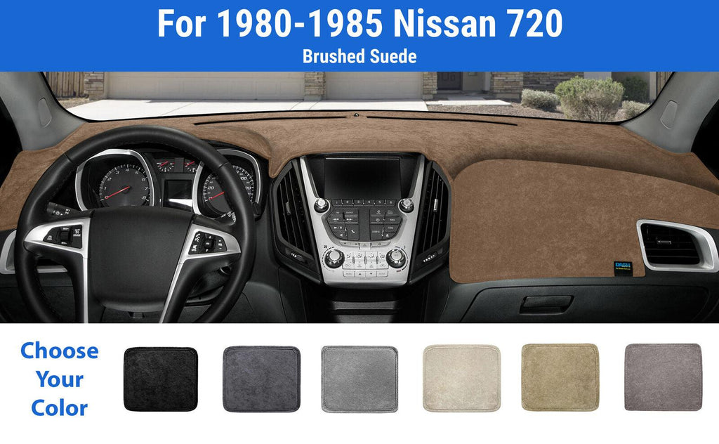Dashboard Dash Mat Cover for 1980-1985 Nissan 720 (Brushed Suede)