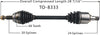 TO-8333 CV Axle, 1 Pack